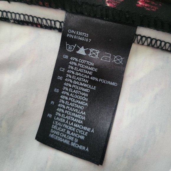 H&M Casual Women's Mini Skirt NEW Size 10 Black Red Blue - Picture 6 of 8